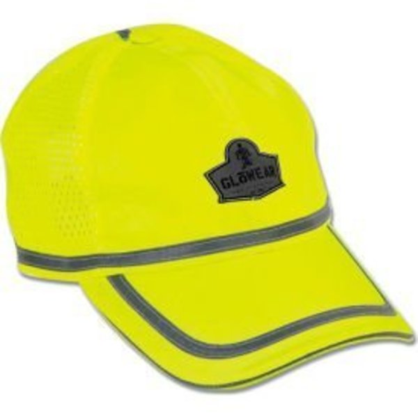 Ergodyne Ergodyne® GloWear® 8930 Class HW Hi-Vis Baseball Cap, Lime, One Size 23239